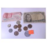 Steel Cent 1943 - 2 Wheat Cents 1944 - Canadian -