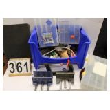 Blue Tote w/ Parts Bins ~ Clamps ~ Foam Block