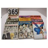 9 Issues of Playboy from 1970