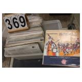 Clear Tote of Records w/ Dvorak