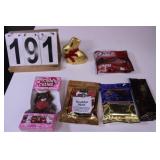 Gold Lindt Bunny  8/24 - Dove Chocolates 7/24 -