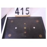 Couroc Inlaid Coin Tray From Cal. Has Coins From-
