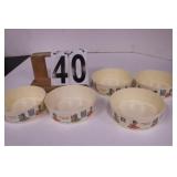 (5) Holly Hobbie Bowls from The Coca-Cola Company