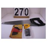 15" Hand Saw - Allen Wrenches - Utility Blades (N)