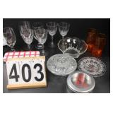 Wine Glasses ~ Candy Dish ~ Other Glassware
