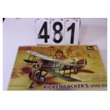 Rickenbackers Spad XIII Model Plane NIB