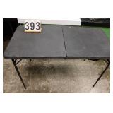 Black Folding Table w/ Adjustable Legs