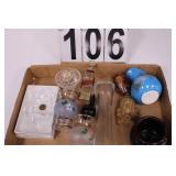 Flat w/ Johnnie Walker Mini Bottle ~ Small Vases