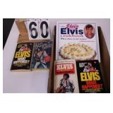 Flat of Elvis Books w/ Elvis Cook Book