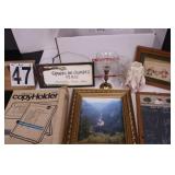 Box w/ Pictures ~ Wall Decor ~ Candle Holders ~