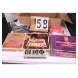 Box of Board Games w/ Backgammon