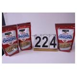 3 Clover Valley French Fried Onions Exp 5/25
