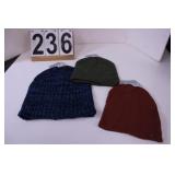 (3) Stocking Hats (New)