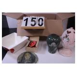 Box W/ Doll House Table & Chairs - Vase -