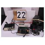 Box w/ Polaroid Camera ~ Panasonic Camcorder ~