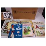 Box of Kids Books w/ The Cat in The Hat