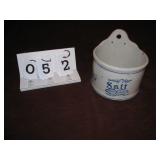 Vintage Salt Crock  Stands 4? tall and 6? across