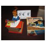 Vintage Dolly Seamstress Toy NOS Battery Operated