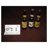 3 Vintage Reisch beer Bottles