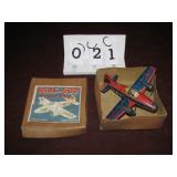 Vintage Toy Airplane with original box. USAF-502