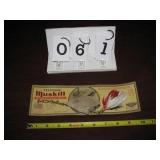 Vintage Pfluger Muskie Lure on Card Muskill  with
