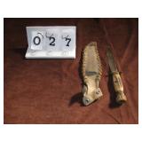 Marbles Gladstone fixed blade hunting knife. Blade