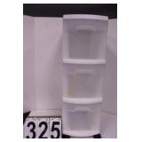 3 Drawer Storage Unit On Wheels