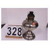 Silver Tone Oil Lamp No Chimney