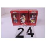 (3) Disney Ornaments Mickey 2 Minnie