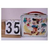 VTG Pinocchio Metal Lunch Box No Thermos