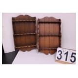 Pair Of Spoon Collector Racks