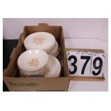 Flat W/ Gold Wheat Dishes