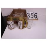 Flat W/ Coke Glasses - 2 Bahamas Cups