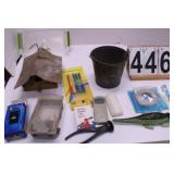 Box W/ Bird House - Pliers - Busch Bucket - Pens -