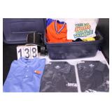 Blue Tote w/ ISHA Shirts Size L ~ Belt ~