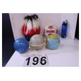 Gray Tote w/ 3 - 6" Globes ~ Replogle Celestial Gl