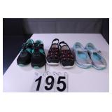 3 Pairs of Shoes ~ Sport Beach Sandals 7.5