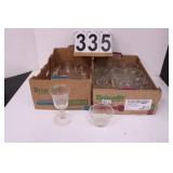 2 Flats W/ Sherry Glasses - Dessert -