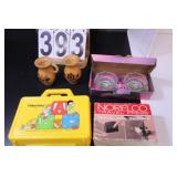 Flat W/ Fisher Price Lunch Box - Norelco -