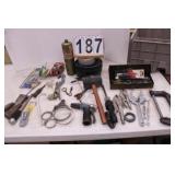 Gray Tote w/ Vise-Grips ~ Slip & Lock-Nut Wrench