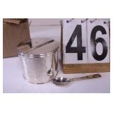 Winnie The Pooh Sugar Tin NIB Silver Toned