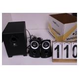 Pair of Logitech Computer Speakers (Powers On)