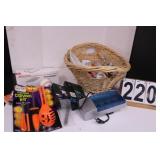 Basket W/ Envelopes - Battery Charger - Pumpkin-