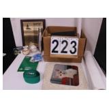 Box W/ Thermos - Base Balls - Trivet - Green Strap