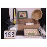 Box w/ Empty Galliano Bottle ~ Cutting Boards ~