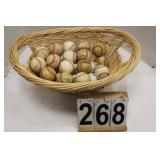Basket of Baseballs