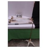 Long Ice Tongs - 3 Towel Holders - Cast Stand -
