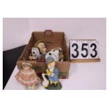 Flat W/ Figurines Includes Boy W/ Goose