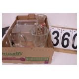 Flat W/ Assorted Clear glass Include Juice Carafe