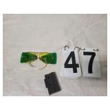Gold filled Shooting Glasses ~ Marlin 22 Mag Clip